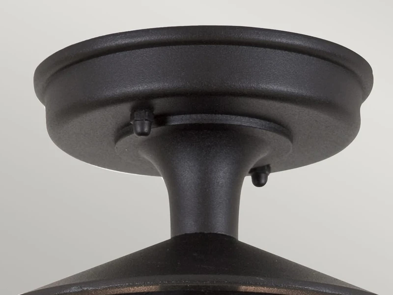 MeineWunschleuchte LED Außen Decken Laterne Aus Alu Im Landhausstil, Schwarz Höhe 23,5cm – Bild 5