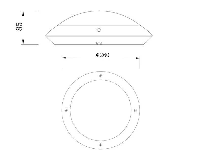 Reality Leuchten LED Außendeckenleuchte Wandlampe Rund In Anthrazit - 26 Cm – Bild 5
