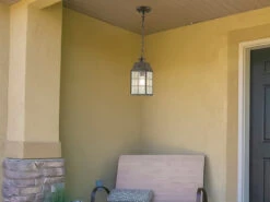 MeineWunschleuchte LED Außenhängeleuchte Im Antiken Landhausstil, Ø14cm