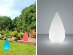 Reality Leuchten LED Außenleuchte PALMAS USB Gartenlampe Mit Farbwechsel Höhe 38cm