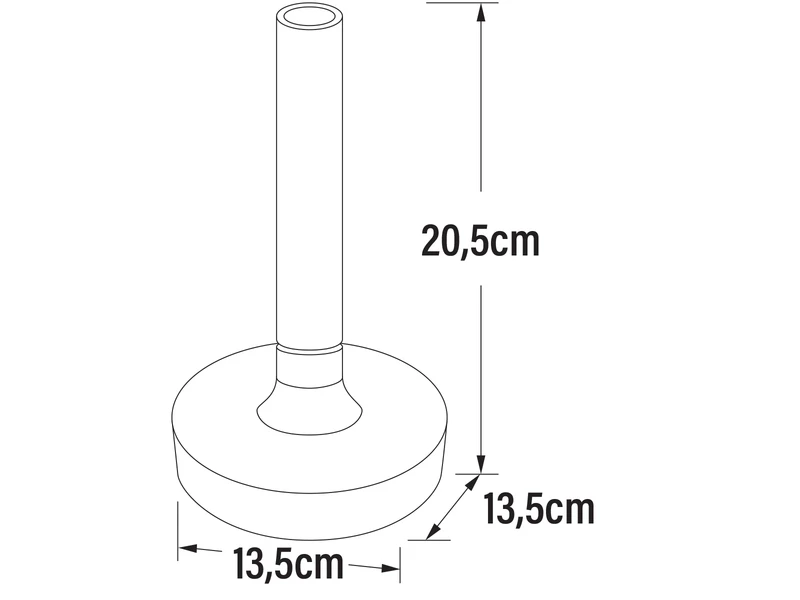 Konstsmide LED Außentischleuchte Und Blumenvase BIARRITZ Mit Akkubetrieb, Weiß Höhe 20cm – Bild 5