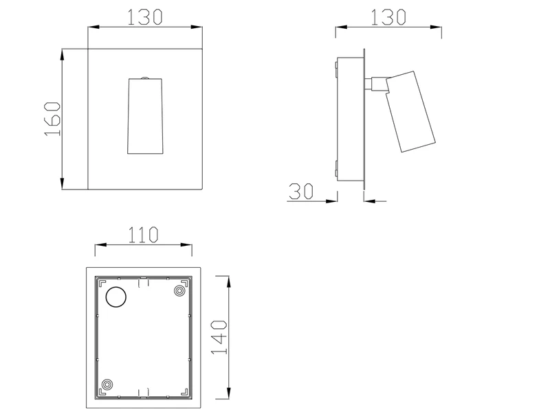 Trio Leuchten LED Außenwandleuchte TUNGA Wandstrahler Außen 1-flammig, Weiß – Bild 5