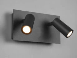 Trio Leuchten LED Außenwandleuchte TUNGA Wandstrahler Außen 2-flammig, Anthrazit