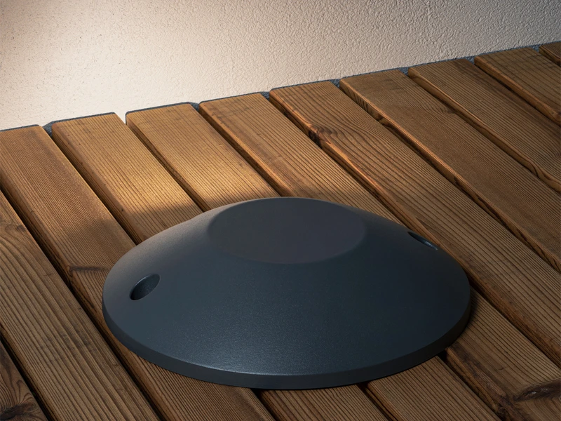 Konstsmide LED Bodenaufbaustrahler 1flammig Aufbauspot 2er SET Aussen Anthrazit Ă20cm IP65 â Bild 6