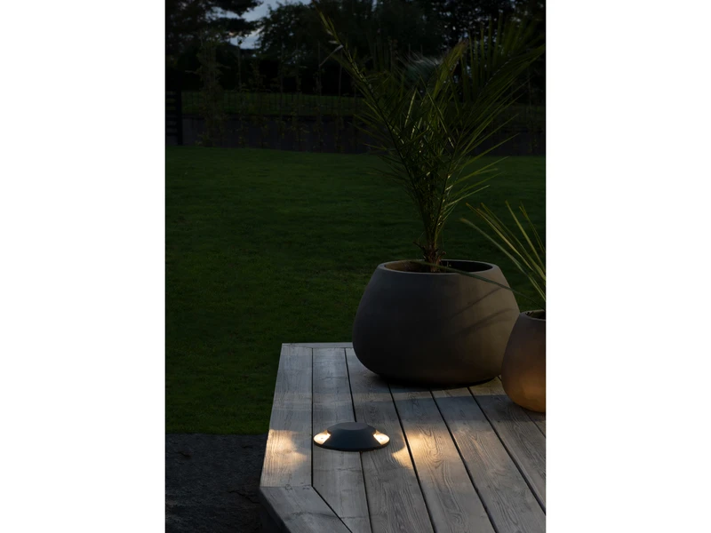 Konstsmide LED Bodenaufbaustrahler 2flammig Aufbauspot 2er SET Aussen Anthrazit Ø20cm IP65 – Bild 6