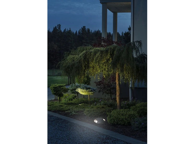 Konstsmide LED Bodenaufbaustrahler 2flammig Aufbauspot 2er SET Aussen Anthrazit Ø20cm IP65 – Bild 7