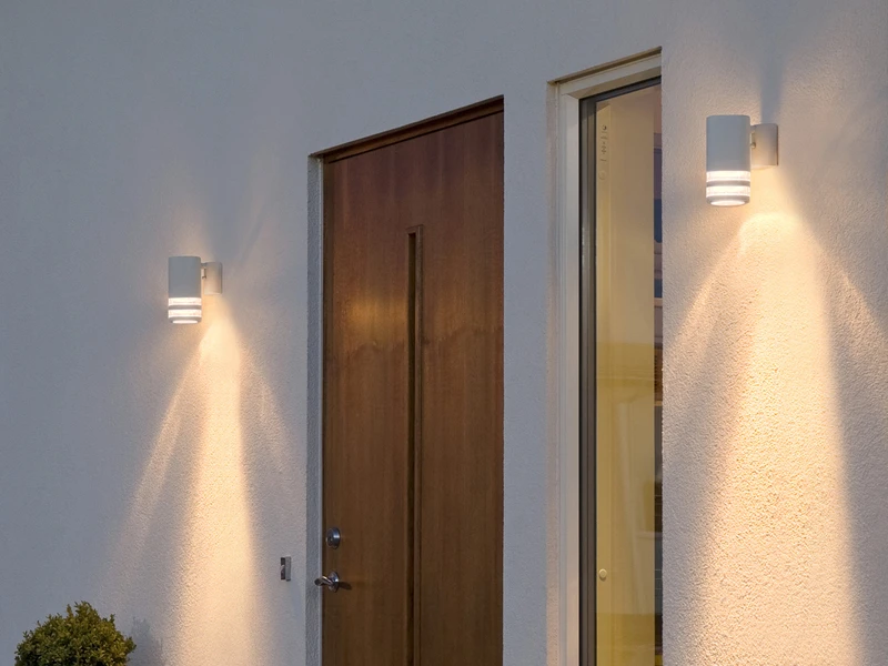 Konstsmide LED Design Außenwandleuchte Downlight Aus Aluminium Höhe 15,5cm, Weiß – Bild 4