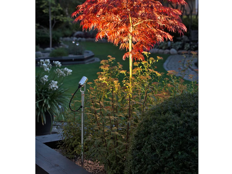 Konstsmide LED-Erdspießstrahler Gartenstrahler MONZA 107cm Aluminium, Schwenkbar, 3W, IP44 – Bild 4