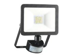 ELRO LED Flutlichtstrahler Mit Bewegungsmelder Schwarz, 10 Watt, IP54