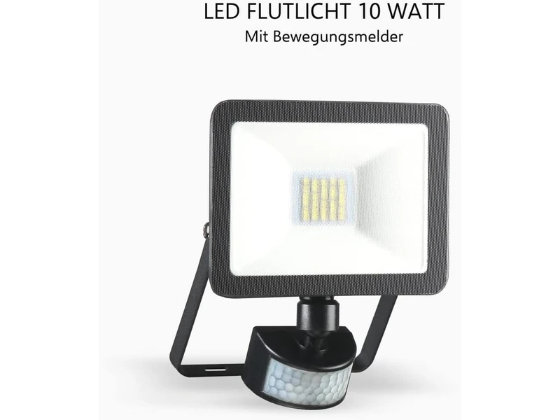 ELRO LED Flutlichtstrahler Mit Bewegungsmelder Schwarz, 10 Watt, IP54 – Bild 2