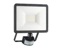 ELRO LED Flutlichtstrahler Mit Bewegungsmelder Schwarz, 20 Watt, IP54