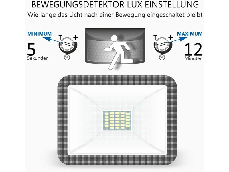ELRO LED Flutlichtstrahler Mit Bewegungsmelder Schwarz, 10 Watt, IP54 – Bild 7