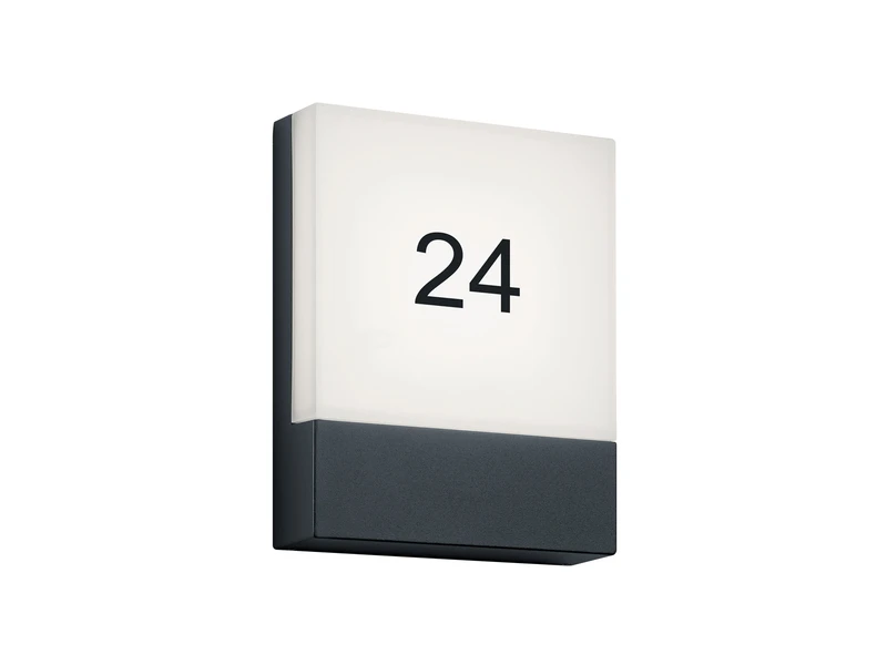 Trio Leuchten LED Hausnummernleuchte PECOS Eckig, AuĂenwandleuchte In Anthrazit â Bild 2