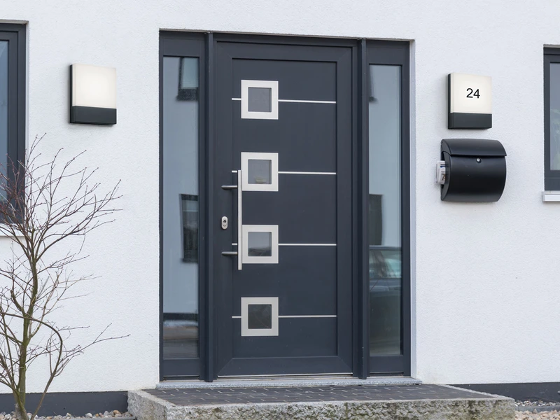 Trio Leuchten LED Hausnummernleuchte PECOS Eckig, AuĂenwandleuchte In Anthrazit â Bild 6