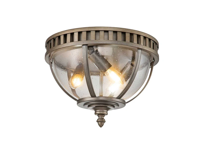 MeineWunschleuchte LED Jugendstil Deckenleuchte Für Innen & Außen, Bronze Ø30,5cm – Bild 2