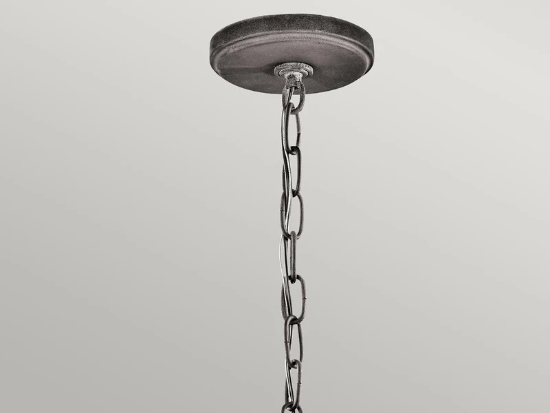 MeineWunschleuchte LED Kleine Industrial Pendelleuchte Für Innen & Außen, Anthrazit Ø15cm – Bild 6