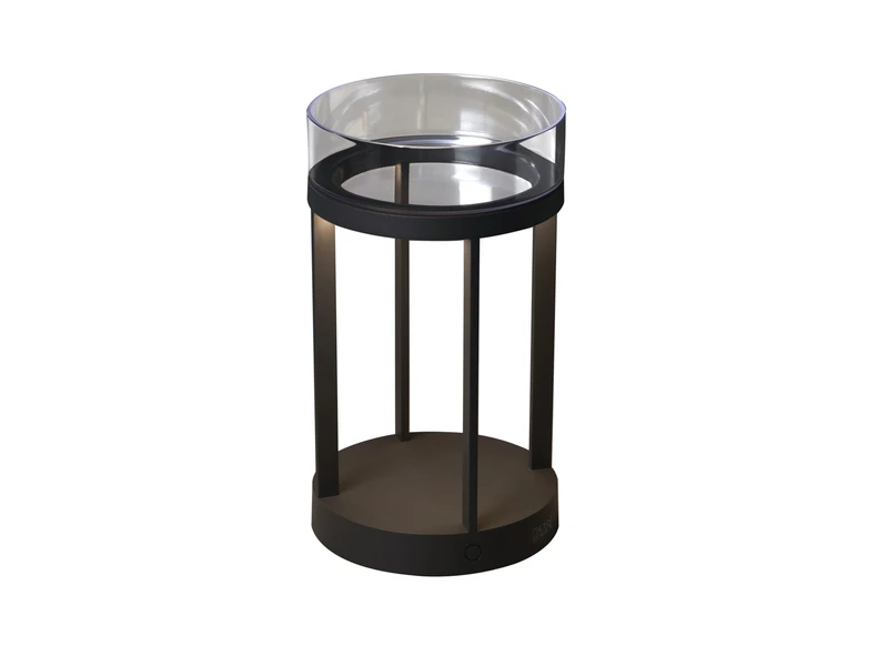 Konstsmide LED Outdoor Tischlaterne CHIETI Per USB Aufladbar, Grau Höhe 25cm â Bild 2