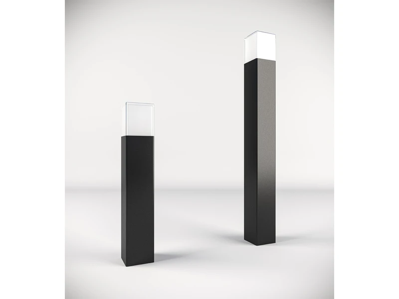 Smartwares LED Pollerleuchte ALU Schwarz Wegeleuchte IP44 Höhe 80cm – Bild 7