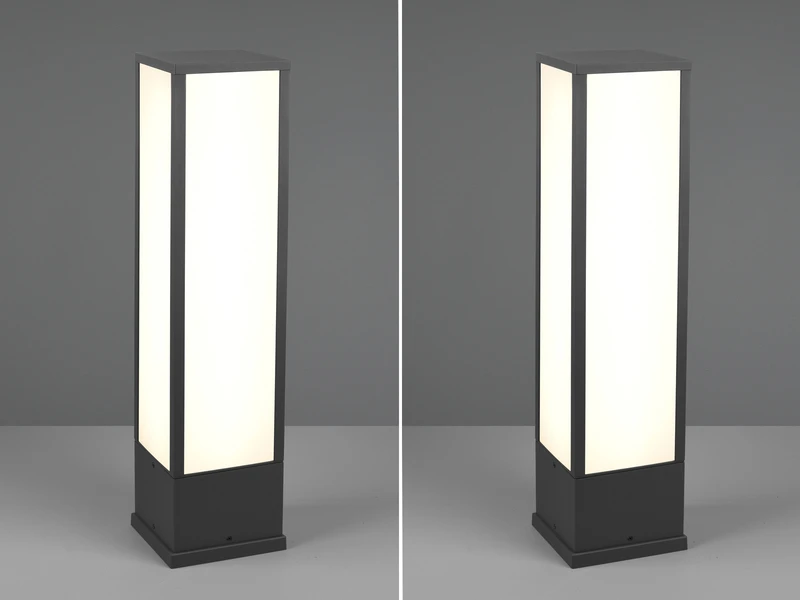 Trio Leuchten LED Sockelleuchte 2er Set Eckig In Anthrazit, Höhe 60cm, IP54 â Bild 3