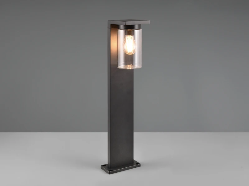 MeineWunschleuchte LED Sockelleuchte Laterne Aus Aluminium Schwarz, Höhe 65cm – Bild 3