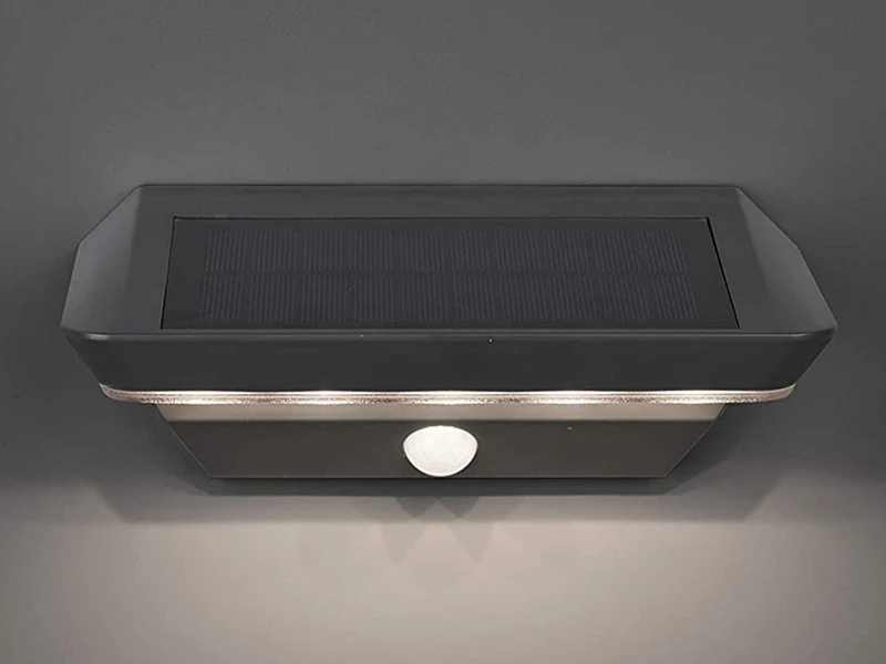 Reality Leuchten LED Solar Wandleuchte Außenleuchte MENDOZA Mit Bewegungsmelder Anthrazit – Bild 4