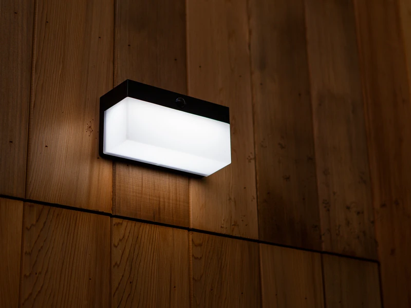 Lutec LED Solar Wandleuchte FRAN Breite 18cm Bewegungsmelder, Per App Steuerbar – Bild 6