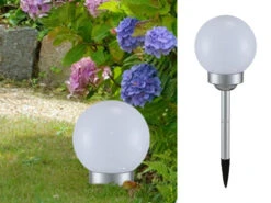 Globo LED Solarkugel Garten - Leuchtkugel Ø 15cm Mit Erdspieß