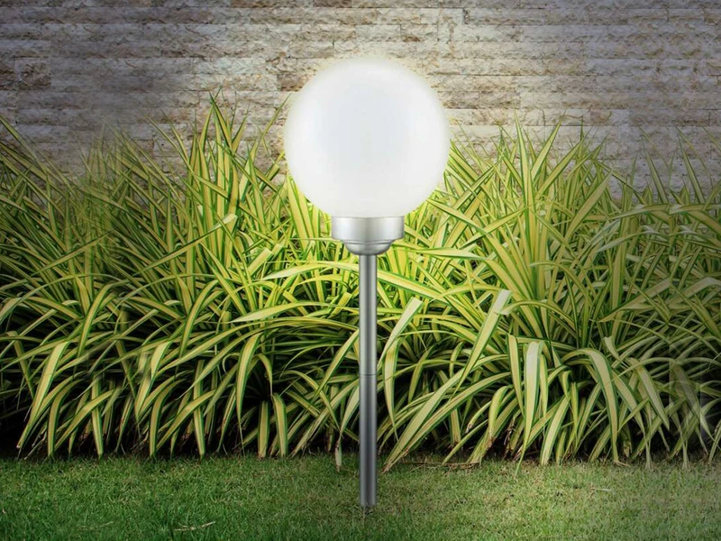 Globo LED Solarkugel Garten - Leuchtkugel Ø 20cm Mit Erdspieß