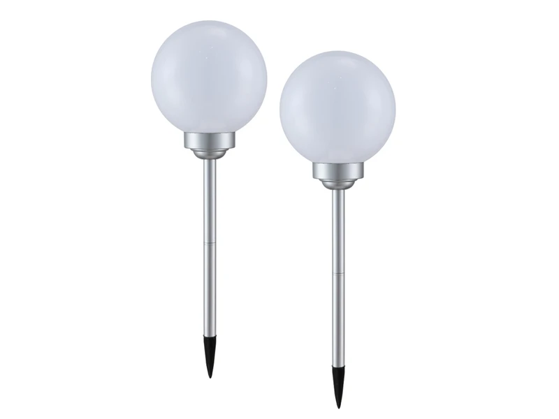Globo LED Solarkugeln Garten - 2er SET, Leuchtkugel Ø 20cm Mit Erdspieß – Bild 2