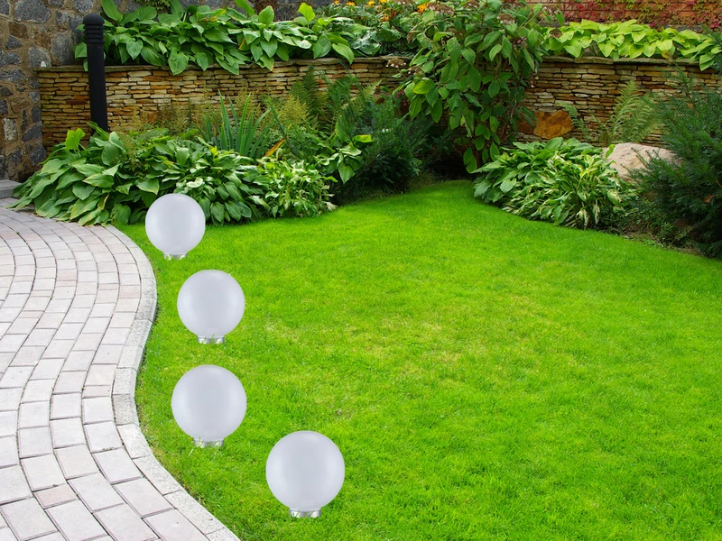 Globo LED Solarkugeln Garten - 2er SET, Leuchtkugel Ø 20cm Mit Erdspieß – Bild 5