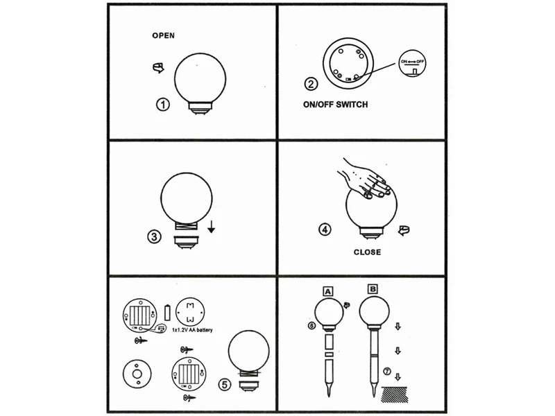 Globo LED Solarkugeln Garten - 2er SET, Leuchtkugel Ø 20cm Mit Erdspieß – Bild 9