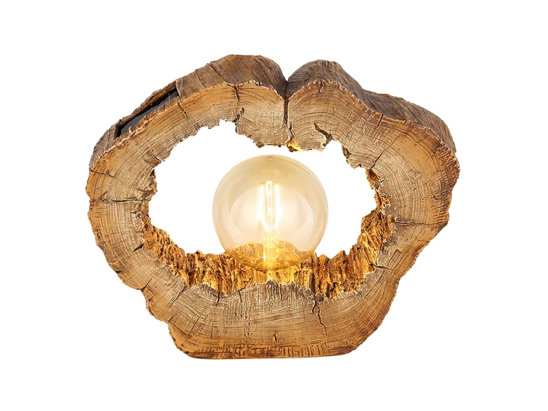 Globo LED Solarleuchte In Holzfarben Mit Globe Höhe 25,5cm â Bild 2