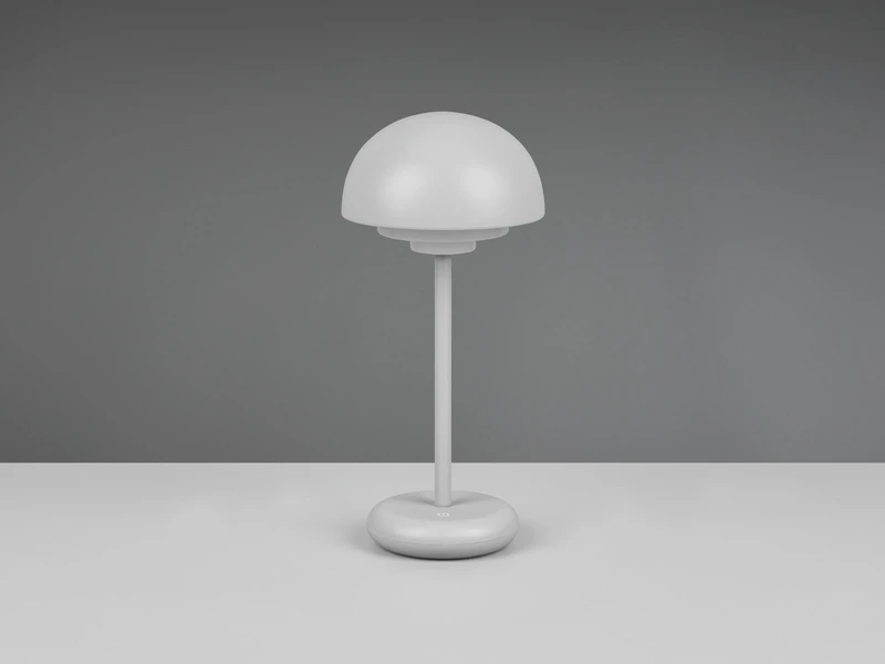 Reality Leuchten LED Tischleuchte Outdoor ELLIOT Touch Dimmer, USB Aufladbar, Grau Höhe 30cm – Bild 5