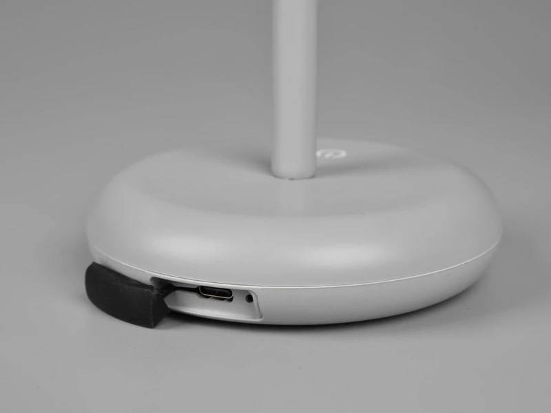 Reality Leuchten LED Tischleuchte Outdoor ELLIOT Touch Dimmer, USB Aufladbar, Grau Höhe 30cm – Bild 7