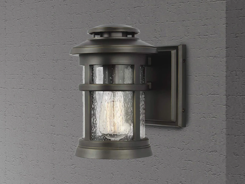 MeineWunschleuchte LED Ultra Wetter & Salzluft Resistente Außen Laterne, Bronze Höhe 23cm – Bild 3