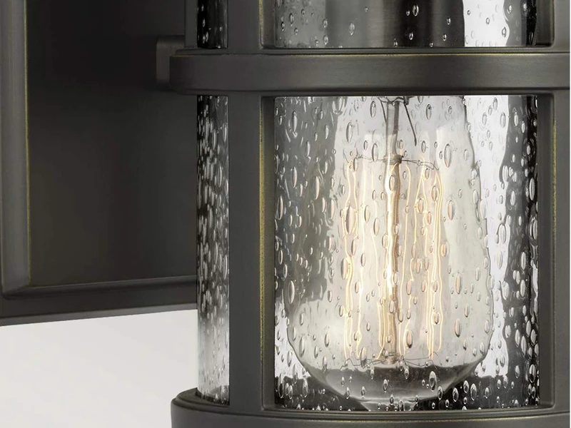 MeineWunschleuchte LED Ultra Wetter & Salzluft Resistente Außen Laterne, Bronze Höhe 23cm – Bild 5