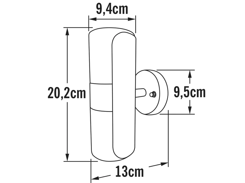 Konstsmide LED Up-Down Außenwandleuchte Mit Weißem Opalglas, Korpus Schwarz – Bild 5