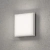Konstsmide LED Wandleuchte / Deckenleuchte CESENA Eckig, Alu Weiß, 10 Watt, 900 Lumen