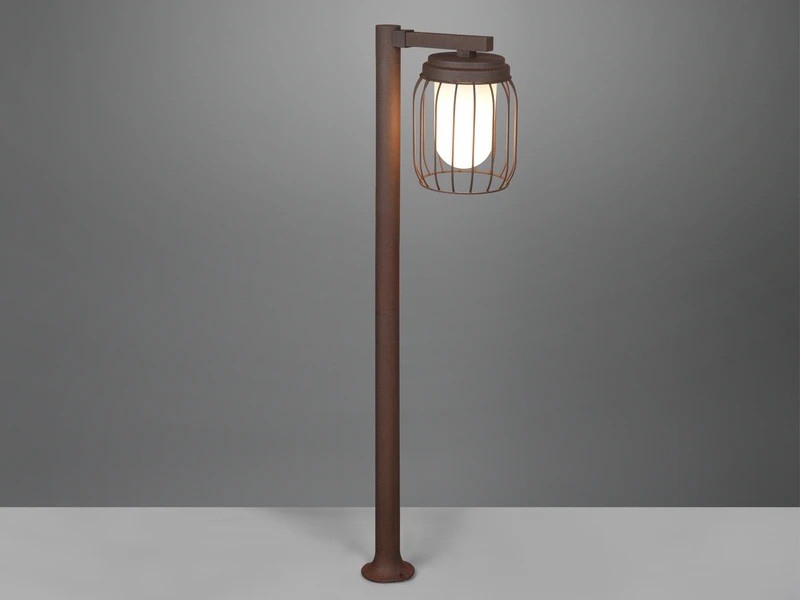 MeineWunschleuchte LED Wegeleuchte, Außenleuchte Laterne Höhe 100cm, Rostoptik