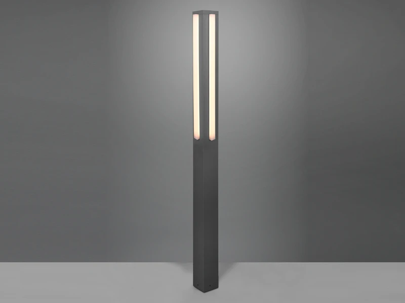 Trio Leuchten LED Wegeleuchte MITCHELL Eckig In Anthrazit, Höhe 150cm, IP54