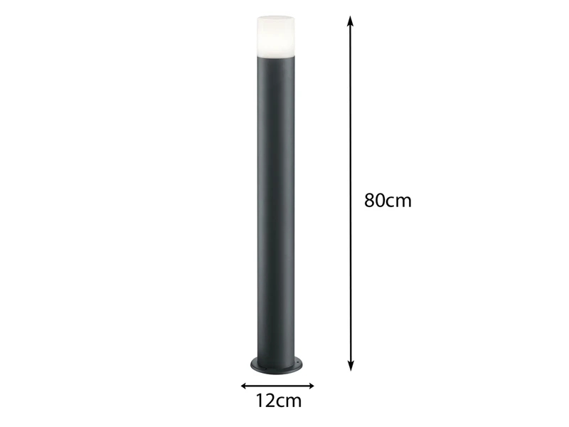 MeineWunschleuchte LED Wegeleuchte Pollerleuchte In Anthrazit Höhe 80cm IP44 - Außenleuchten – Bild 4