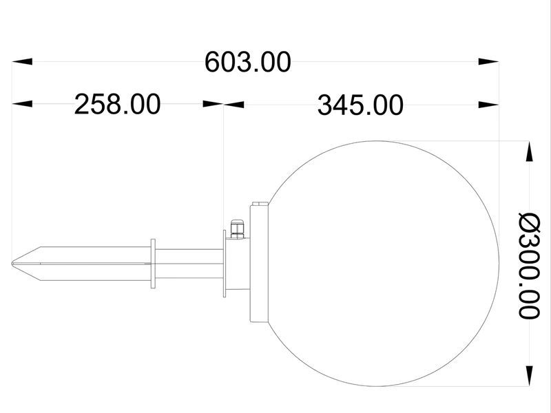 Reality Leuchten Leuchtkugel BOLO Für Den Garten Mit Strom Weiß, 5m Kabel, Ø 30 Cm – Bild 5