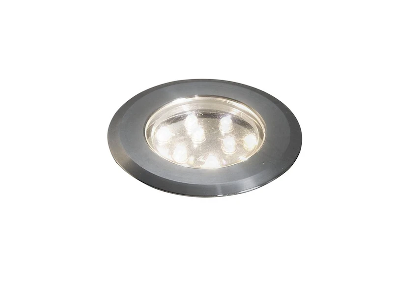 Konstsmide Mini LED Bodeneinbauspots Edelstahl/Glas Basisset 3er SET Mit Trafo Ă7cm IP44 â Bild 4