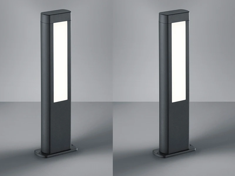 Trio Leuchten Moderne LED Pfostenleuchten 2er SET Aus Aluminiumguss In Anthrazit IP54 – Bild 3