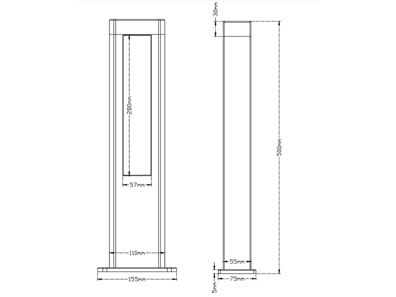 Trio Leuchten Moderne LED Pfostenleuchten 2er SET Aus Aluminiumguss In Anthrazit IP54 – Bild 6