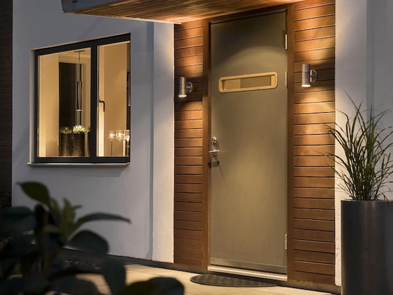 Konstsmide Moderne Up-Down Außenwandleuchte MODENA, Höhe 17cm, Aluminium Grau – Bild 3