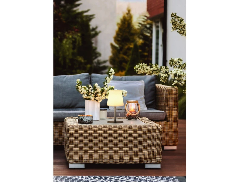 FHL Easy Outdoor Akku Tischlampe GARDEN Ohne Kabel Mit RGB Höhe 29cm – Bild 8