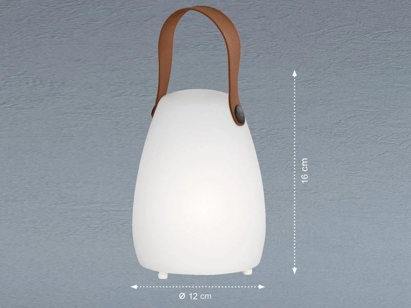 FHL Easy Outdoor Akku Tischlampe RUBY Mit Fernbedienung & RGB Höhe 16cm – Bild 3