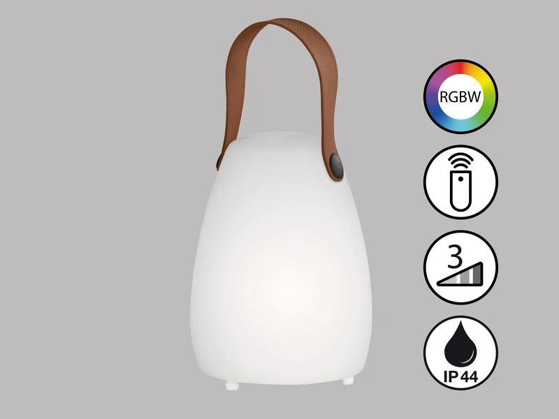 FHL Easy Outdoor Akku Tischlampe RUBY Mit Fernbedienung & RGB Höhe 16cm – Bild 4