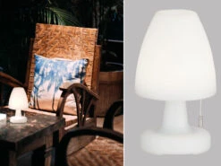 FHL Easy Outdoor Akku Tischlampe TERMOLI Ohne Kabel - Dimmbar & RGB - Höhe 25cm